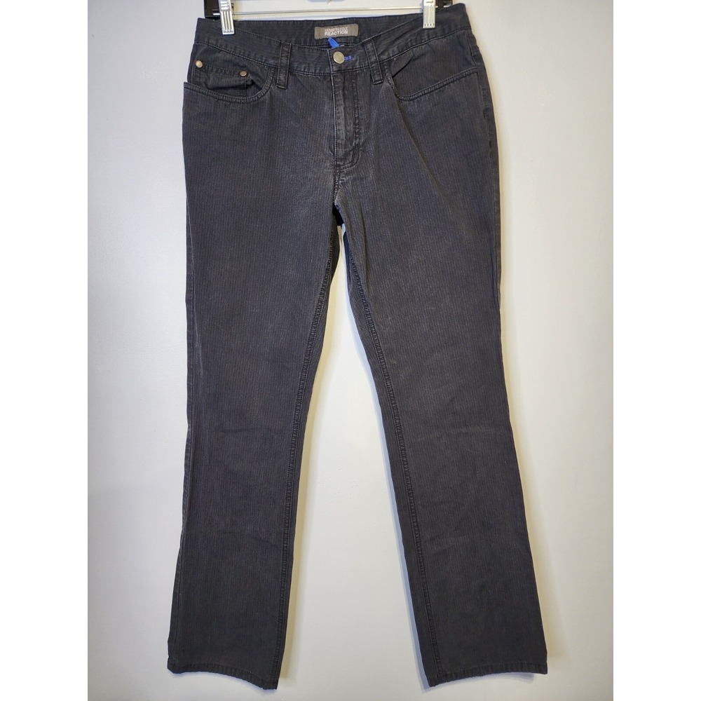 Kenneth‎ Cole Reaction Mens Size 30X31 Black Cotton Stretch Pants Tag 30x32
